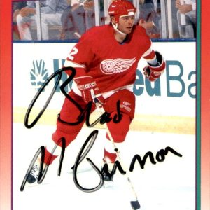 Brad McCrimmon Signed 1991/92 Score Card #16 Detroit Red Wings