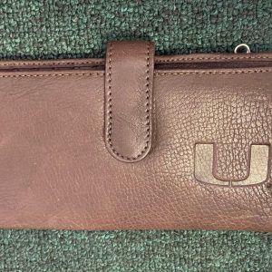 BEAUTIFUL MIAMI HURRICANES NCAA TEAM LOGO LEATHER FOLD WALLET COIN ZIPPER L@@K