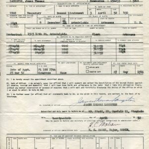 James Thomas Langston Pearl Harbor USS Pennsylvania Signed Autograph Archive