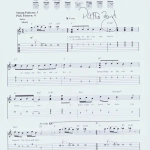 PATTIE BOYD Signed Autograph Lyrics "Something" GEORGE HARRISON JSA COA