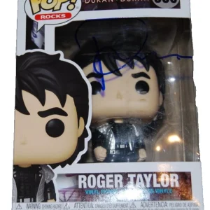ROGER TAYLOR signed (DURAN DURAN) #330 Pop Rocks! Funko Pop BECKETT AD27050