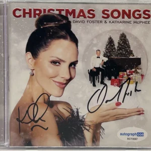 DAVID FOSTER KATHARINE MCPHEE Signed Autograph CD "Christmas Songs" ACOA