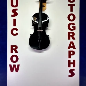 CHARLIE DANIELS Signed Autographed Black Fiddle Country Music JSA LOA
