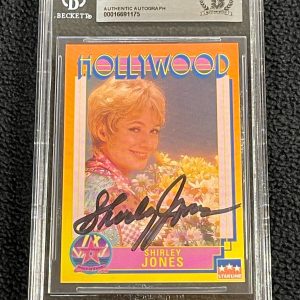 Shirley Jones Signed 1991 Walk Of Fame Card #3 Elmer Gantry Beckett Certified