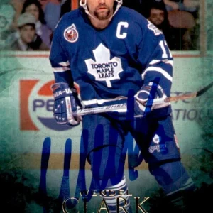 Wendell Clark Signed 2011 Parkhurst Champions Card #51 Toronto Maple Leafs