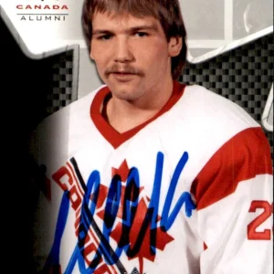 Wendell Clark Signed 2018 Upper Deck Team Canada Card #98 Toronto Maple Leafs