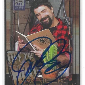 Mick Foley Signed 2002 Fleer WWF All Access Card #52 WWE