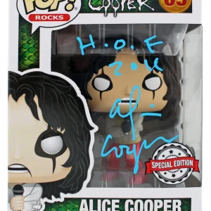 Alice Cooper "HOF 2011" Signed #69 Funko Pop Vinyl Figure BAS Witness #1W793263