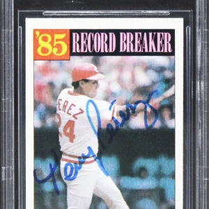 Reds Tony Perez Authentic Signed 1986 Topps #205 Card Autographed BAS Slabbed