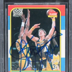 Pacers Steve Stipanovich Authentic Signed 1986 Fleer #106 Card BAS Slabbed