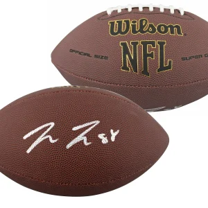 Steelers Pat Freiermuth Authentic Signed Wilson Super Grip Football BAS Witness