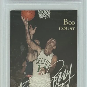 1996 Topps Stars Bob Cousy Signed Card PSA DNA COA Autograph Boston Celtics HOF