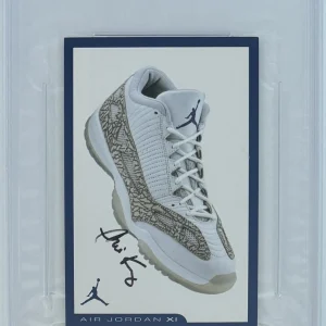 PHIL KNIGHT NIKE SIGNED MICHAEL AIR JORDAN 11 SHOE CARD PSA DNA COA AUTOGRAPH