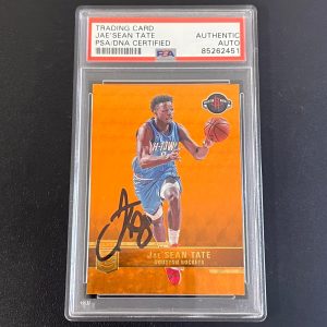 2021-22 Panini Donruss Elite #116 JAE'SEAN TATE Signed Card AUTO PSA Slabbed Roc