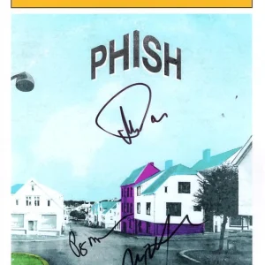 Phish x3 Signed Autograph 11x17 Halloween Poster Photo Trey Anastasio Mike Page