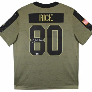 49ers Jerry Rice Signed 2021 Salute to Service Nike Limited Jersey Fanatics