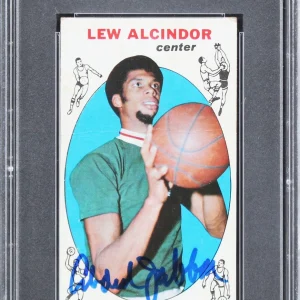 Bucks Kareem Abdul-Jabbar Signed 1969 Topps #25 Rookie Card Auto 10! PSA Slab 2