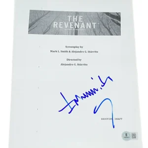 Alejandro Inarritu Signed Autograph The Revenant Full Script Screenplay Beckett