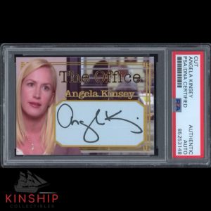 Angela Kinsey signed Cut Custom Trading Card PSA DNA Slab The Office Auto C3170
