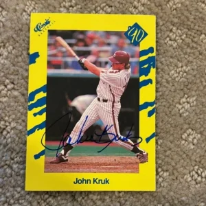 1990 Classic Yellow John Kruk signed autographed #T3 Philadelphia Phillies Card
