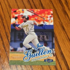 1998 Ultra Pittsburgh Pirates Baseball Card #120 Jose Guillen signed autographed