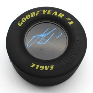 Jeb Burton Signed NASCAR Mini Good Year Racing Tire BECKETT COA BAS BN71168