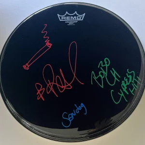 CYPRESS HILL SIGNED AUTOGRAPH 12" REMO DRUMHEAD w/EXACT PROOF & B-REAL SKETCH