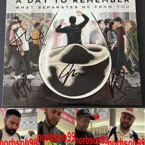 A DAY TO REMEMBER SIGNED WHAT SEPARATES ME FROM YOU VINYL ALBUM w/EXACT PROOF