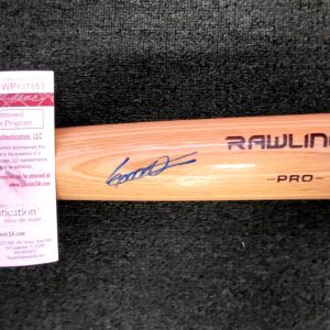 VLADIMIR GUERRERO JR TORONTO BLUE JAYS SIGNED AUTOGRAPH RAWLINGS BAT JSA COA