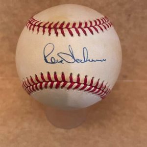 RENE LACHEMANN MARLINS 1ST MGR VINTAGE SIGNED AUTOGRAPHED N.L BASEBALL BECKETT A