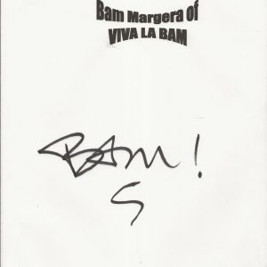 Bam Margera REAL hand SIGNED Viva La Bam Paper COA Autographed Jackass