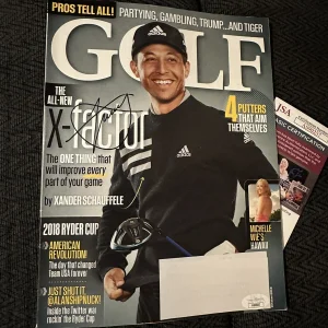 Xander Schauffele Autographed Magazine Signed PGA Golf JSA Authentication COA