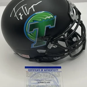 Ty Thompson Signed Autographed Tulane Green Wave Mini Helmet PSA/DNA