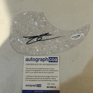 CHASE RICE SIGNED AUTOGRAPH ACOUSTIC PICKGUARD ACOA GUITAR EYES ON YOU