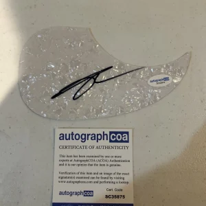 CHASE RICE SIGNED AUTOGRAPH ACOUSTIC PICKGUARD ACOA GUITAR EYES ON YOU