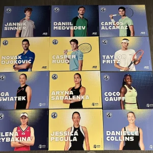 12 2024 Player Card Set Cincinnati Open Tennis Carlos Alcaraz Novak Djokovic ++