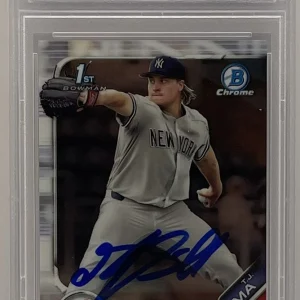 TJ Sikkema Signed Autographed 2022 Bowman Chrome 1st Rookie Card PSA/DNA Slabbed