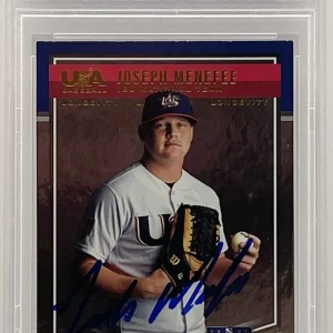 Joseph Menefee Signed 2018 Team USA Stars & Stripes Rookie PSA/DNA Slabbed Reds