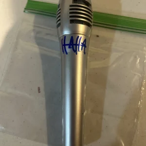 JIMMIES CHICKEN SHACK SIGNED AUTOGRAPH MICROPHONE ACOA JIMMI HAHA