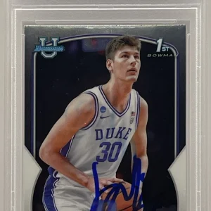 Kyle Filipowski Signed Auto 2023-24 Bowman U Rookie Card PSA/DNA Slabbed Jazz