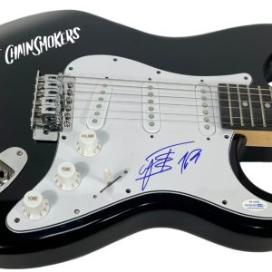 The Chainsmokers Signed Autograph Electric Guitar Alex Pall Andrew Taggart ACOA