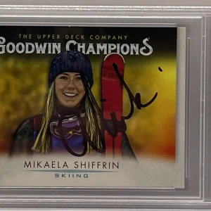 Mikaela Shiffrin Signed 2021 Upper Deck Godwin Champions Card Skiing PSA/DNA