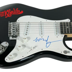 Wiz Khalifa Signed Autograph Electric Guitar Hip Hop Rapper Beckett COA