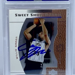 Willie Green Signed Auto 2003-04 Upper Deck Sweet Spot Rookie Card 76ers PSA/DNA