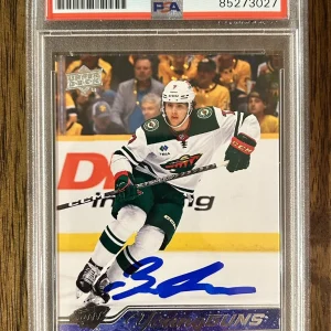 Brock Faber Signed 2023-24 Upper Deck Young Guns Rookie Auto PSA/DNA MN Wild