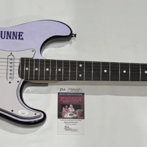 LIVVY DUNNE SIGNED CUSTOM ELECTRIC GUITAR LSU TIGERS GYMNASTICS JSA COA