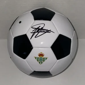 JOHNNY CARDOSO SIGNED SOCCER BALL REAL BETIS AUTOGRAPHED