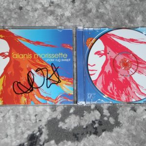 ALANIS MORISSETTE SIGNED UNDER RUG SWEPT CD COVER