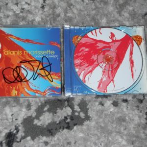 ALANIS MORISSETTE SIGNED UNDER RUG SWEPT CD COVER 2B