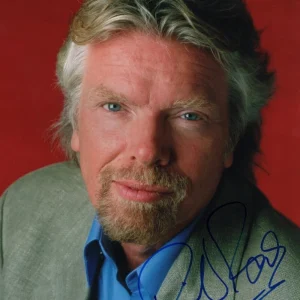 Richard Branson Signed Autograph 11x14 Photo - Virgin Group Founder w/ JSA COA